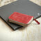 Retro Genuine Leather Card Holder Multi-slots Wallet For Men - Red