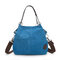 Women Casual Canvas Plaid Multi-Carry Handbag Shoulder Bag Crossbody Bag - Blue