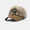 New Fashion Baseball Cap Retro Sun Hat Embroidery Hats - Khaki