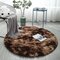 Nordic Tie-dye Gradient Carpet Round Hanging Basket Chair Yoga Mat Living Room Floor Mat - Coffee