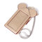 Women Touch Screen Cute Animal Shape Card Holder 4.7inch/5.5inch Phone Bag Coin Purse - Gold
