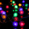 Batería Powered 4M 40LED copo de nieve Bling Fairy String luces de Navidad al aire libre Party Home Decor - Multicolor