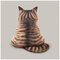 3D مطبوعة القط وسادة الظهر القطيفة لعبة هدية محاكاة القط وسادة - #3