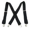 5cm*125cm Plus Size Clip-on Suspenders Four Clips  Adjustable Braces  Oversize Braces  - Black