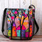 حقيبة كروسبودي للنساء Colorful DIY - أحمر