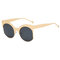 Women Metal Frame High Definition Sunglasses Outdoor Fashion Anti-UV Eye Glasses - 4