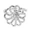 Dazzling Zirconia Flower Windmill Snowflake Charm Rotatable Fashion Silver Rings - #2