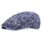 Mens Cotton Diamond Graffiti Beret Hat Casual Outdoor Golf Visor Flat Caps Forward Hat - #01
