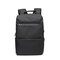 USB Charging Oxford Plaid Backpack Casual Computer Bag For Men - Black