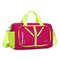 Nylon Waterproof Large Capacity Luggage Bag Foldable Shoulder Bag Clutch Bag For Men Women - Rose Red