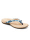 Women Large Size Bowknot Clip Toe Flip Flops Beach Wedges Sandals - Light Blue