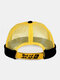 Unisex Hollow Out Mesh Breathable Fashion Outdoor Brimless Beanie Landlord Cap Skull Cap - Yellow