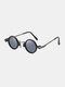 Men Fashion Outdoor UV Protection Galvanized Metal Frame Non-slip Nose Pad Circle Round Sunglasses - #02