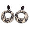 African Hallow Braided Circle Earrings Retro Style Ear Drop For Women - 01