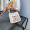 Bag Female New Japanese Canvas Bag Large Capacity Hurricane Ins Student Shoulder Slung Canvas Handbag - Elephant
