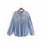Season Long Sleeves Embroidered Shirt Female Holiday Wind Loose Embroidered Shirt - Photo Color
