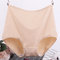 Solid Color Large Size Modal Mid-waist Underwear Women's Simple Briefs - Apricot