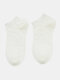 Women Cotton Anti-woven Cartoon Bear Pattern Cute Casual Socks - White