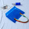 Honana HN-B65 coloridos impermeables PVC viaje de almacenamiento bolsa claro gran playa al aire libre Tote Bag - Azul