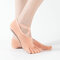 Women Cotton Cross Belt Non Slip Dispensing Sports Ballet Yoga Dance Socks - Yellow