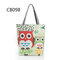 Owl Canvas Vertical Shoulder Bag Crossbody Bag Handbag For Women - #01
