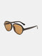 पुरुष रेट्रो फैशन आउटडोर UV प्रोटेक्शन सर्कल गोल धूप का चश्मा - #06