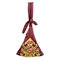 National Style Flower Pattern Soft Leather Shoulder Bag For Women - Red