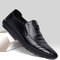 Men Soft Sole Comfy Driving Loafers Slip On Casual Shoes - Black