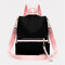 Women Oxford Three-purpose Bag Anti-theft Waterproof Backpack Shoulder Bag Handbag - Black