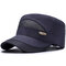 Unisex Summer Mesh Adjustable Flat Hat Outdoor Casual Sports Breathable Visor Cap - Deep gray