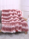 Doppelseitige Plüsch reine Farbdecke Druck Wärme Wärme Sofadecke Bürodecke - Rosa