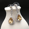 JASSY® Zircon Crystal Dangle Earrings 12 Months Birthstone Birthday Stone Earrings for Women - November