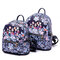 Женский рюкзак с цветочным принтом Bohemian Forest Series 2 размера большой емкости Сумки - Синий