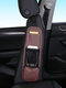 PU Leather Phone Holder Car Phone Bag Car Storage Bag Car Seat Side Hanging Bag Storage Bag - Coffee