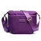 Nylon Bucket Bag Lightweight Waterproof Crossbody Bag Shoulder Bag - Purple