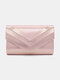 Women Dacron Fabric Elegant Fluffy Clutch Bag Magnetic Closure Casual Square Bag - Apricot