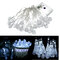 30 LED Battery Powered Raindrop Fairy String Light Décor de Noël en plein air Décoration de jardin - blanc