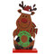 1Pcs DIY Wood Crafts Christmas Snowman Elk Christmas Ornaments Decoration Santa Claus Wooden Embellishment Table Decorations - #6
