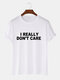 Mens Funny Slogans Short Sleeve 100% Cotton Basic T-shirts - White