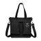 Canvas Casual Light Candy Color Handbag Shoulder Bag Crossbody Bags For Women - Black