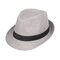 Men Women Summer Paper Knited Sunscreen Jazz Cap Outdoor Casual Travel Breathable Hat - Light Grey