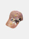 Female Baseball Hat Flower Shade Breathable Wild Tide Casual Cap - #03