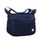 Women Nylon Waterproof Crossbody Bags Multi-slots Leisure Lightweight Shoulder Bags - Blue