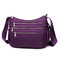 Bag New Women's Bag Simple Casual Middle-aged Mother Shoulder Diagonal Package Oxford Cloth Waterproof Women's Cross-package - Purple