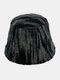 Women & Men Woolen Mixed Color Warm Windproof Casual Personality Couple Hat Bucket Hat - Black