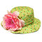 Kid Baby Infant Toddler Girl Cotton Flower Dot Summer Bucket Hat Sun Visor Cap - Green
