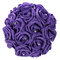 11.8'' Crystal Bridal Bridesmaid Bouquet Foam Flower Roses Wedding Posy - Purple