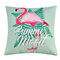 Creative Flamingo Cartoon Pattern Taie d'oreiller en coton Home Decor Housse de coussin - #5