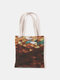 Women Canvas Quilted Bag Handbag Shoulder Bag Shopping Bag Tote - 6