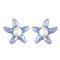 Simpatici orecchini di perle di stelle marine Orecchini a bottone con piercing animali unici giallo viola regalo per le donne - Viola